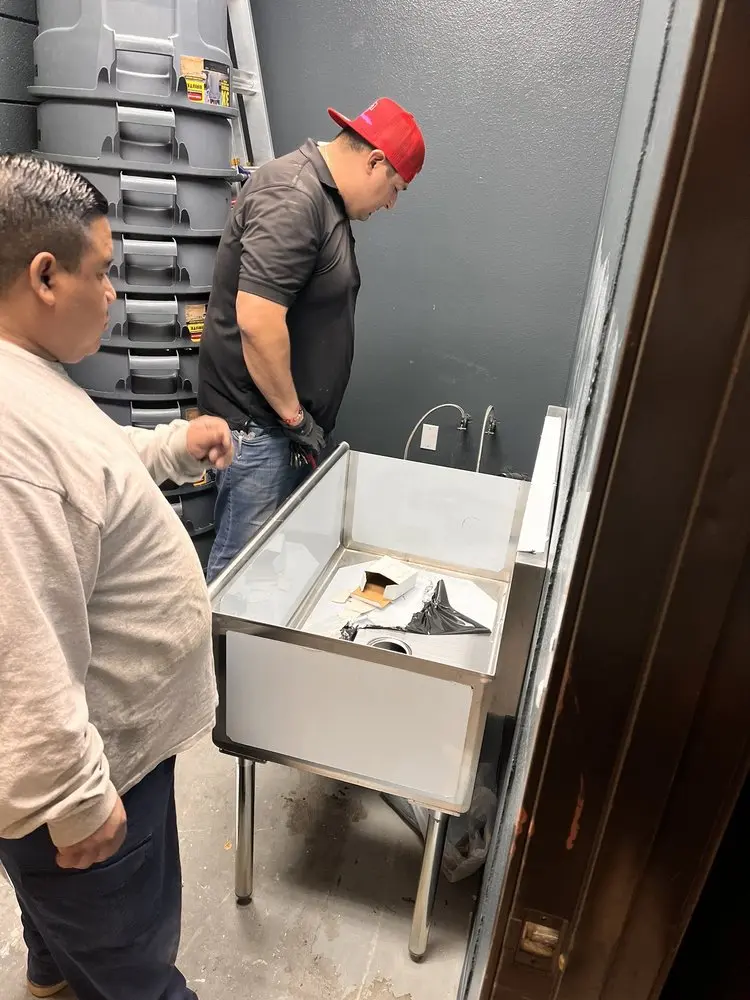 Commercial plumbing and sink installation in McQueeney